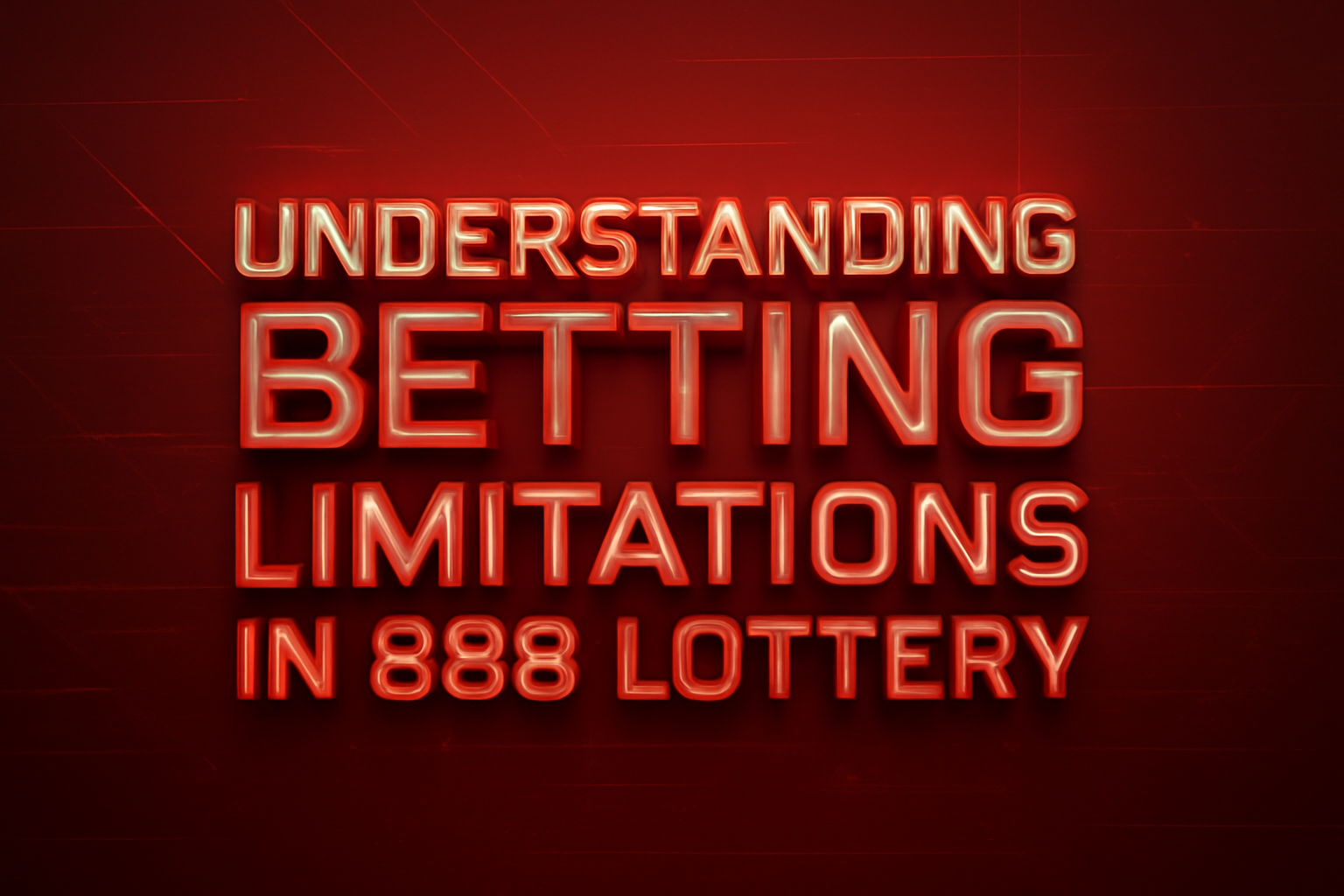 High-quality informational image representing the 888 Lottery Bonus Structure Overview.