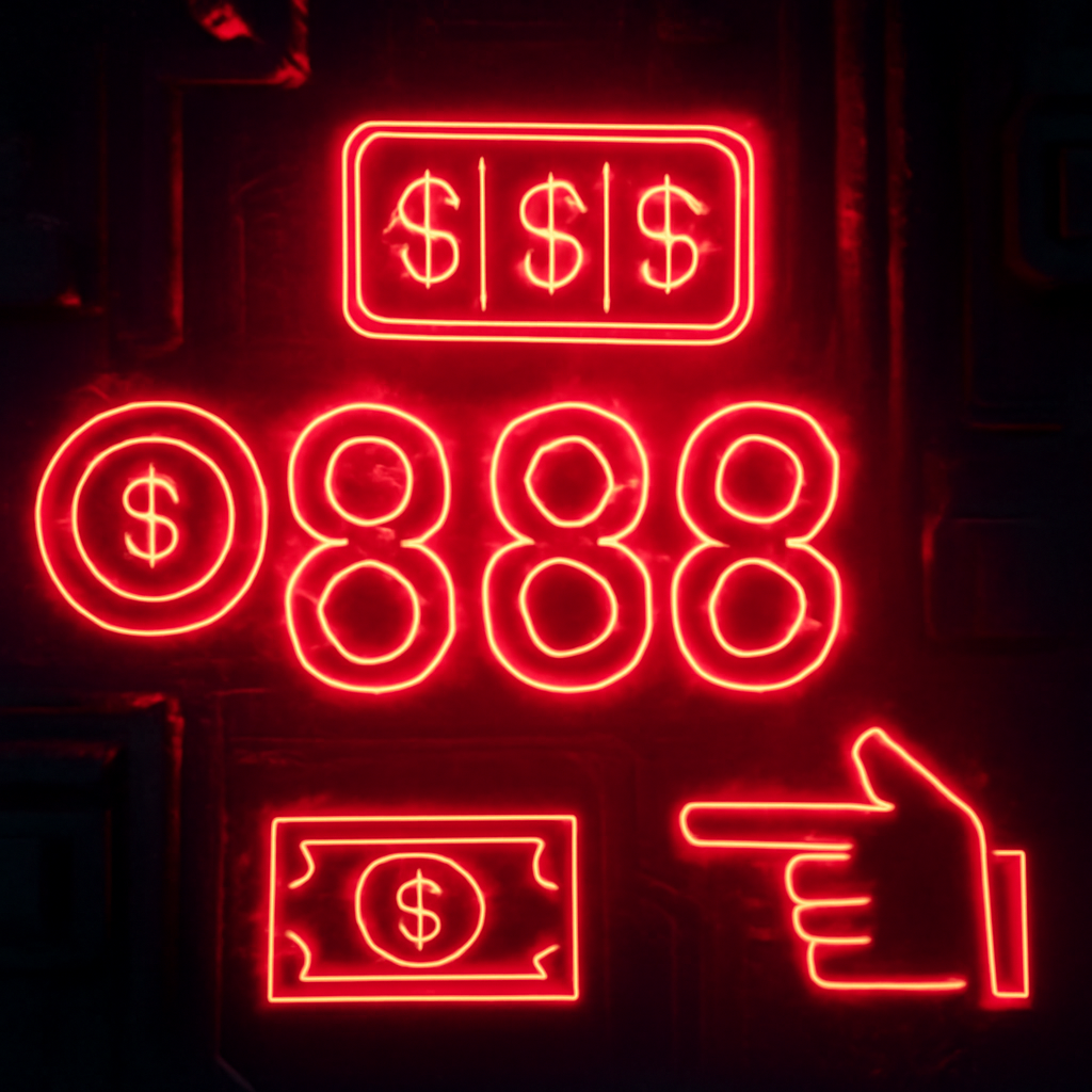 Illustration explaining the advantages of 888 Lottery membership.