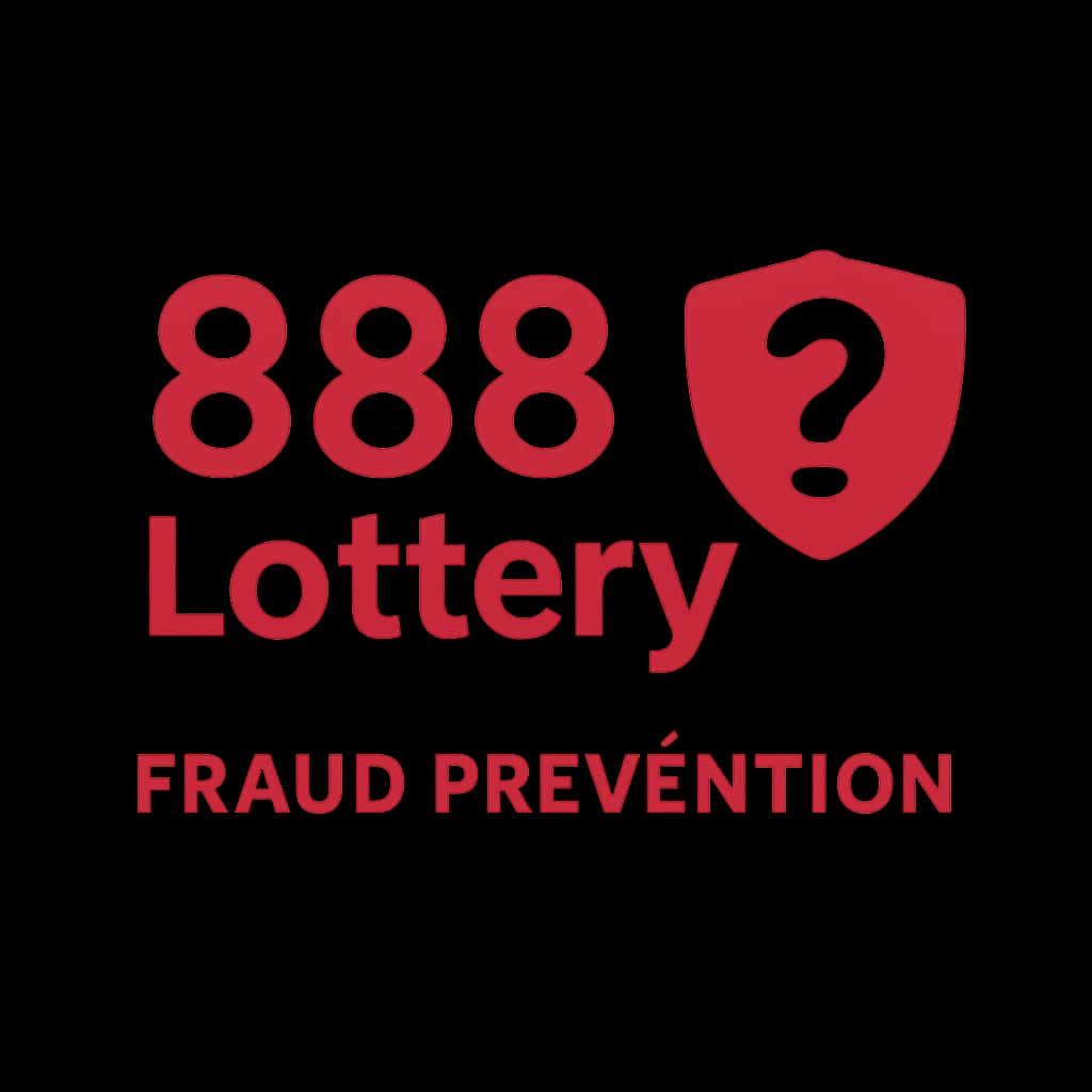 A badge symbolizing 888 Lottery fraud prevention.