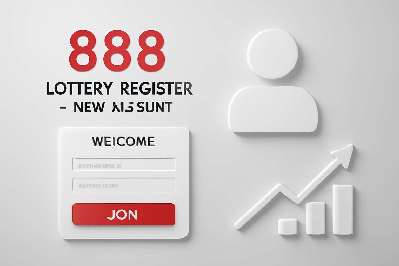 888 Lottery Register - New Account Interface
