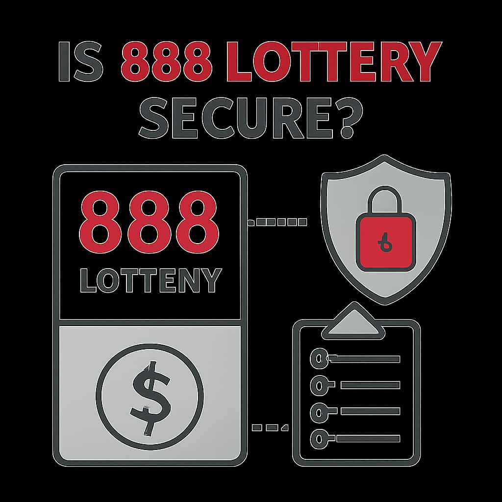 An educational diagram about the security of 888 Lottery.